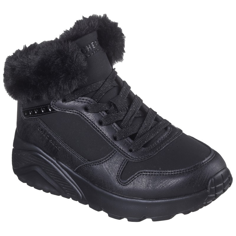 Skechers Sneaker "Uno Lite - Comfurt Collar", Schnürboots, Winterstiefel, High Top Sneaker mit wärmendem Futter