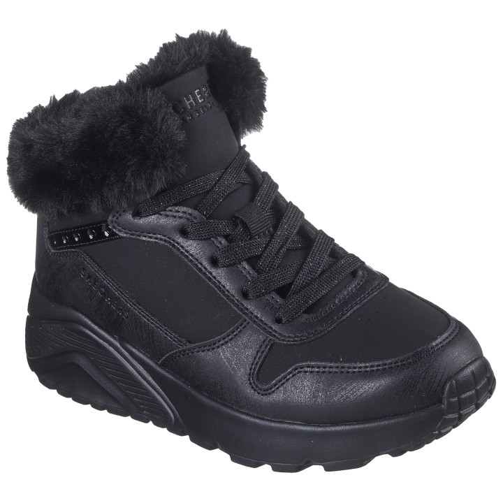 Skechers Sneaker "Uno Lite - Comfurt Collar", Schnürboots, Winterstiefel, High Top Sneaker mit wärmendem Futter