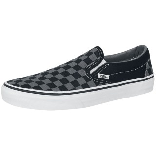 Vans Sneaker - Classic Slip-On Checkerboard - EU41 bis EU47 - für Männer - Größe EU47 - schwarz/grau