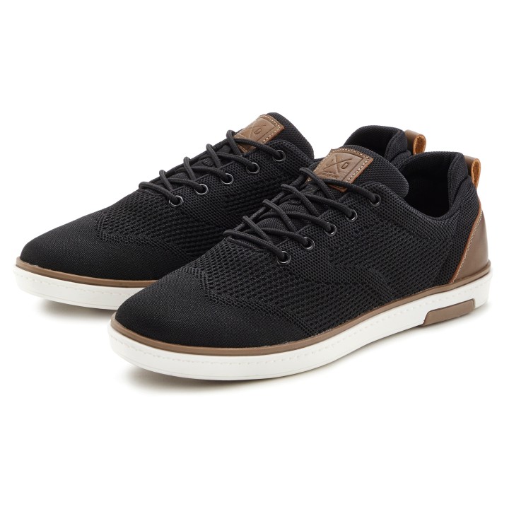 John Devin Sneaker "Schnürschuh", Mesh-Optik, Freizeitschuh, Halbschuh, Schnürhalbschuh Unisex VEGAN