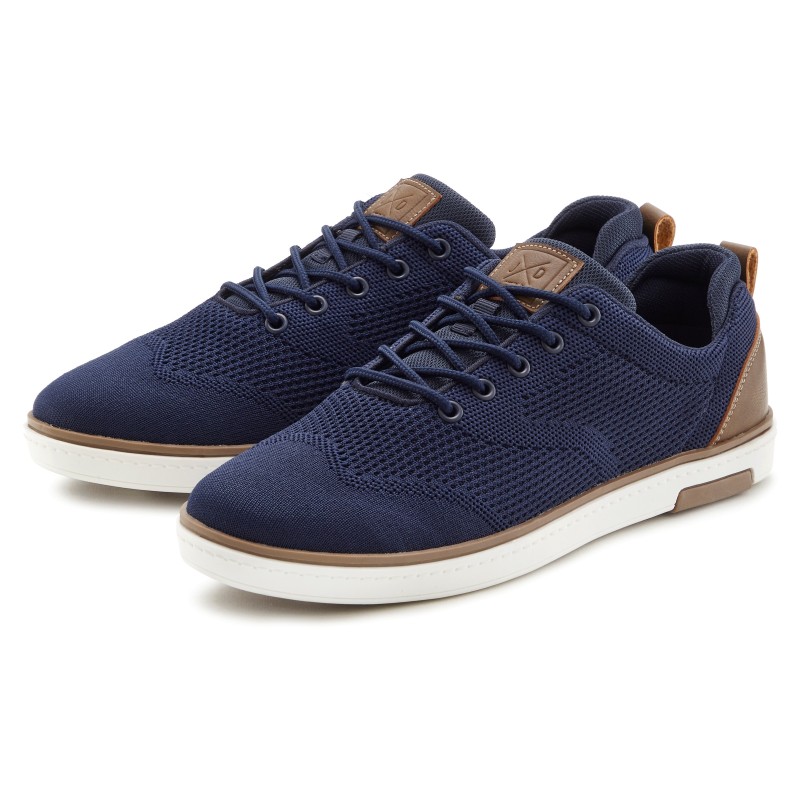 John Devin Sneaker "Schnürschuh", Mesh-Optik, Freizeitschuh, Halbschuh, Schnürhalbschuh Unisex VEGAN