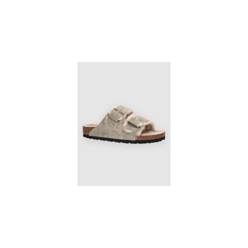 Birkenstock Arizona Shearling Sandalen taupe