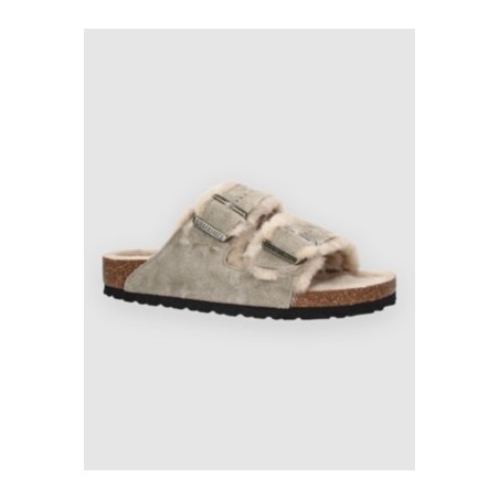 Birkenstock Arizona Shearling Sandalen taupe