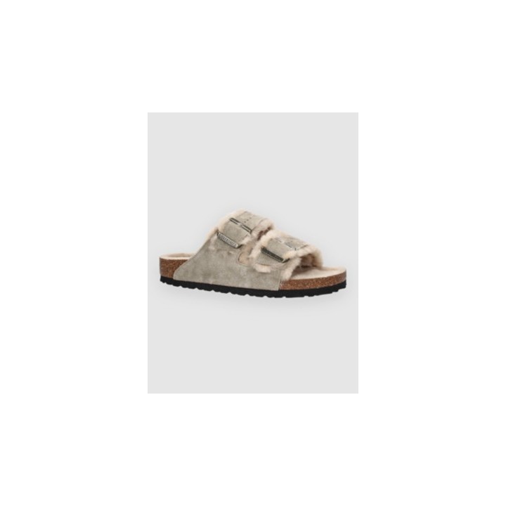 Birkenstock Arizona Shearling Sandalen taupe