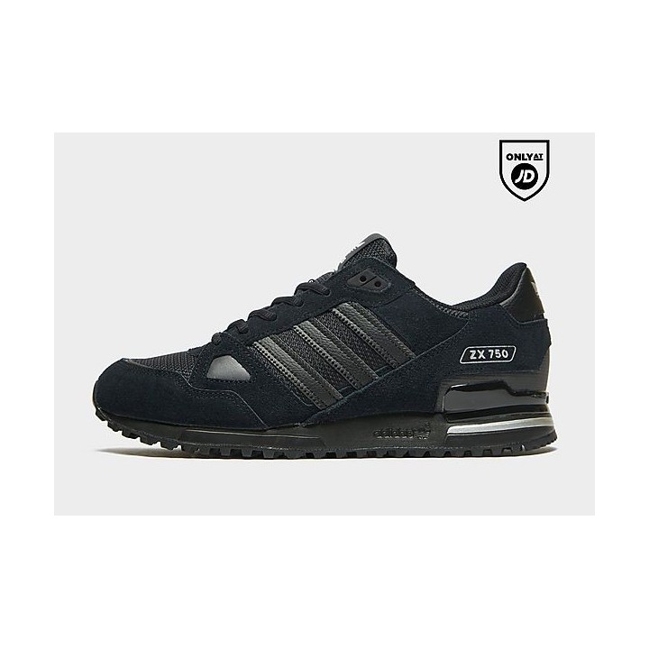 adidas Originals ZX 750 - Black - Mens, Black