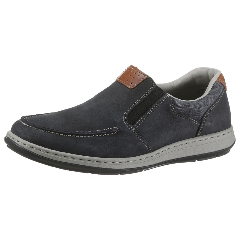 Rieker Slipper, Halbschuh, Freizeitschuh, Schlupfschuh mit modischer Blattnaht