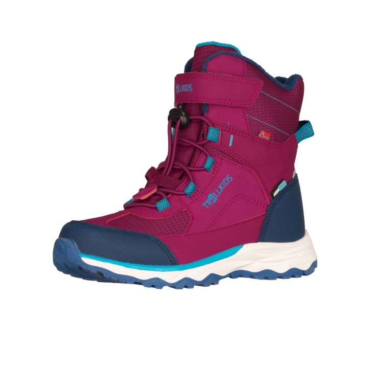 TROLLKIDS Winterstiefel "KIDS HAFJELL WINTER BOOTS XT", wasserdicht, Klettverschluss, reflektierende Details