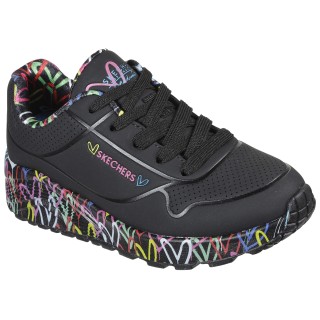 Skechers Sneaker "UNO LITE-LOVELY LUV", Schnürschuh mit bedruckter Sohle, Größenschablone zum Download