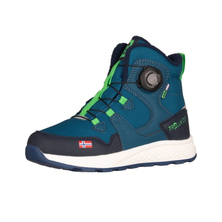 TROLLKIDS Winterstiefel "KIDS BERGEN WINTER MID CUT", wasserdicht, fitgo Schnellschnürsystem, reflektierende Details