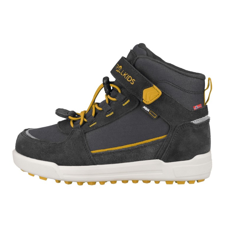 TROLLKIDS Winterstiefel "KIDS GRYLLEFJORD MID CUT", wasserdicht, Klettverschluss, reflektierende Details