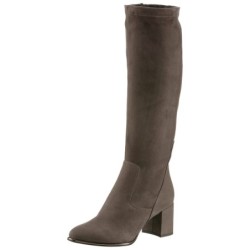MARCO TOZZI Stiefel, Blockabsatz, Langschaftstiefel mit praktischem Innenreißverschluss