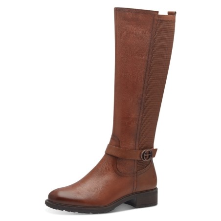 Tamaris Stiefel, Blockabsatz, Langschaftstiefel mit XS-Schaft und Stretchfunktion