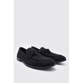 Loafer aus Wildlederimitat - Schwarz - 41, Schwarz