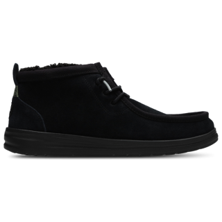 HEYDUDE Wally Mid Gripr Warmth Herren Schuhe - Schwarz - Größe: 42 - Wildleder - Foot Locker