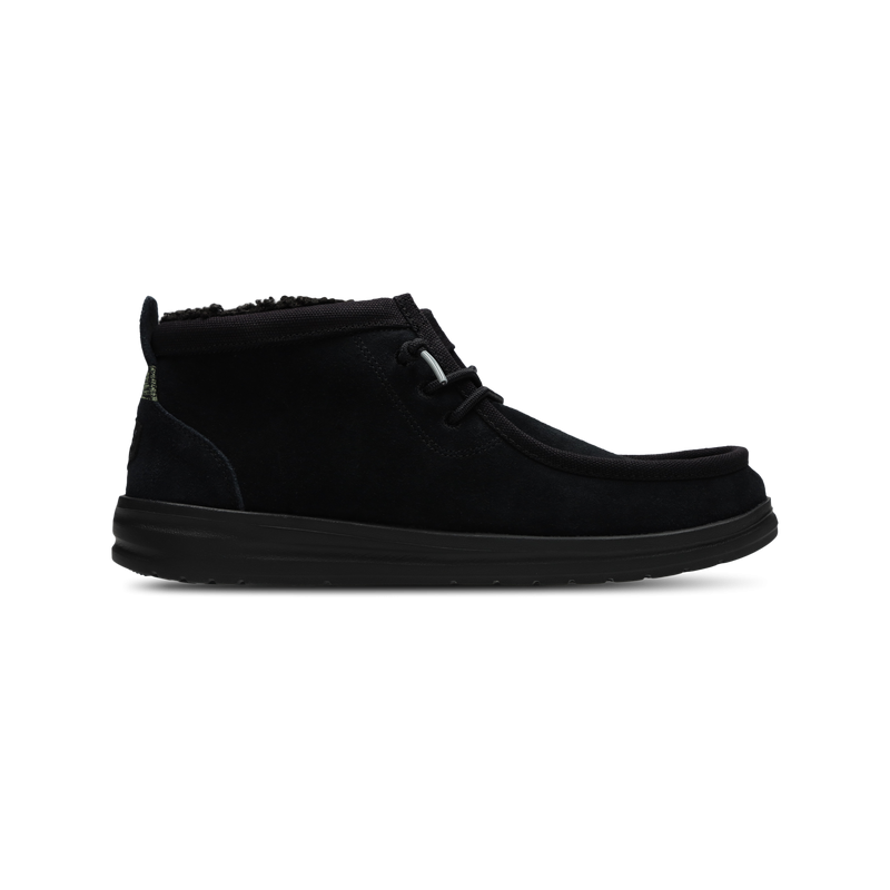 HEYDUDE Wally Mid Gripr Warmth Herren Schuhe - Schwarz - Größe: 42 - Wildleder - Foot Locker