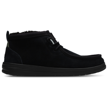 HEYDUDE Wally Mid Gripr Warmth Herren Schuhe - Schwarz - Größe: 42 - Wildleder - Foot Locker