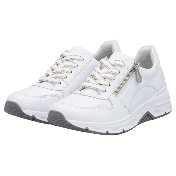 Rieker Sneaker, mit seitlichem Reißverschluss, Freizeitschuh, Halbschuh, Schnürschuh