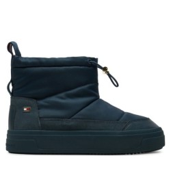 Schneeschuhe Tommy Hilfiger Flag Nylon Mini Snowboot FW0FW08334 Dunkelblau