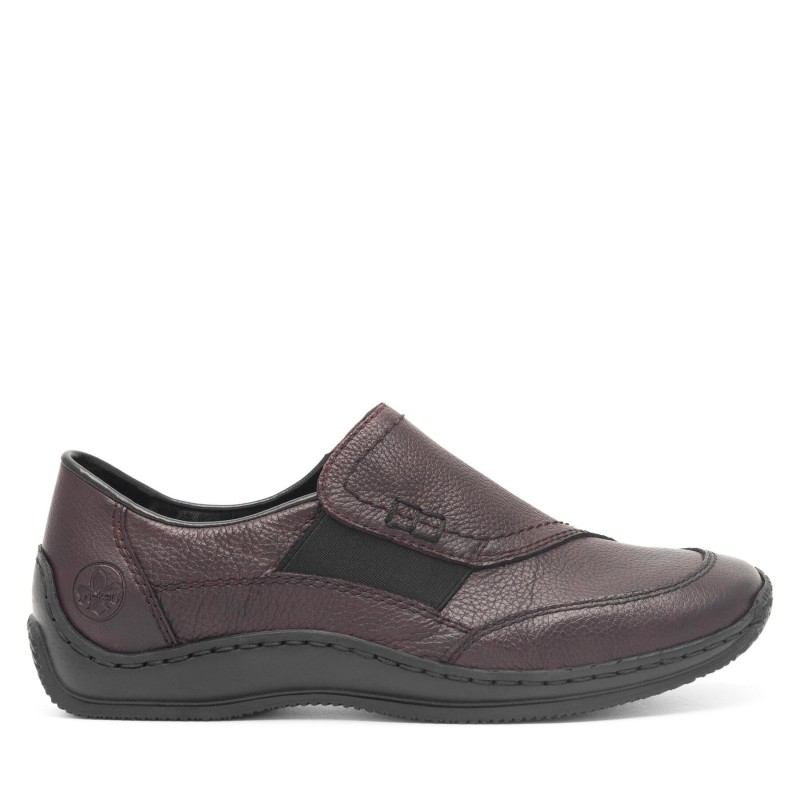 Halbschuhe Rieker L1791-35 Dunkelrot