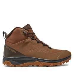 Trekkingschuhe Salomon Outsnap Climasalomon™ Waterproof L47685000 Braun