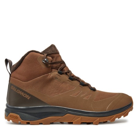Trekkingschuhe Salomon Outsnap Climasalomon™ Waterproof L47685000 Braun