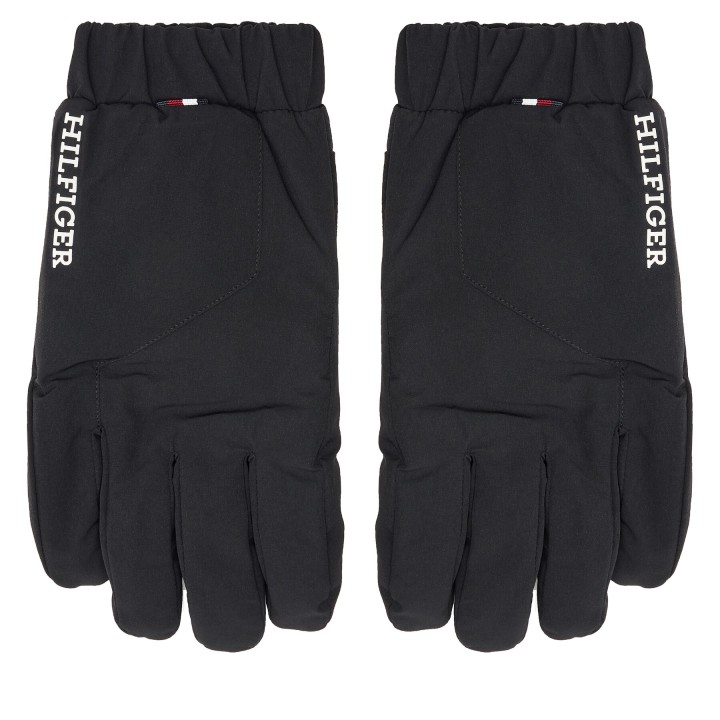 Herrenhandschuhe Tommy Hilfiger Th Monotype Quilt AM0AM12829 Schwarz