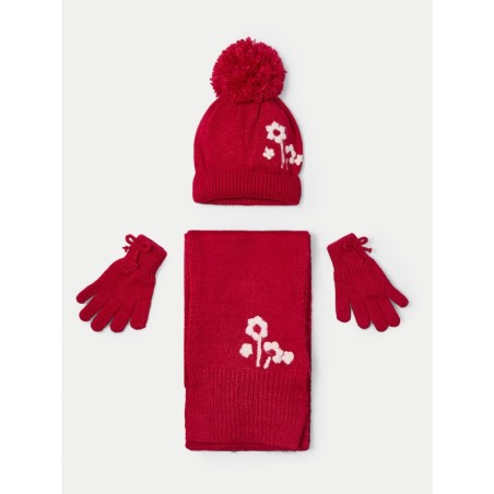 Set Mütze, Schal und Handschuhe Mayoral 10826 Rot
