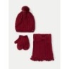 Set Mütze, Schal und Handschuhe Mayoral 10768 Rot