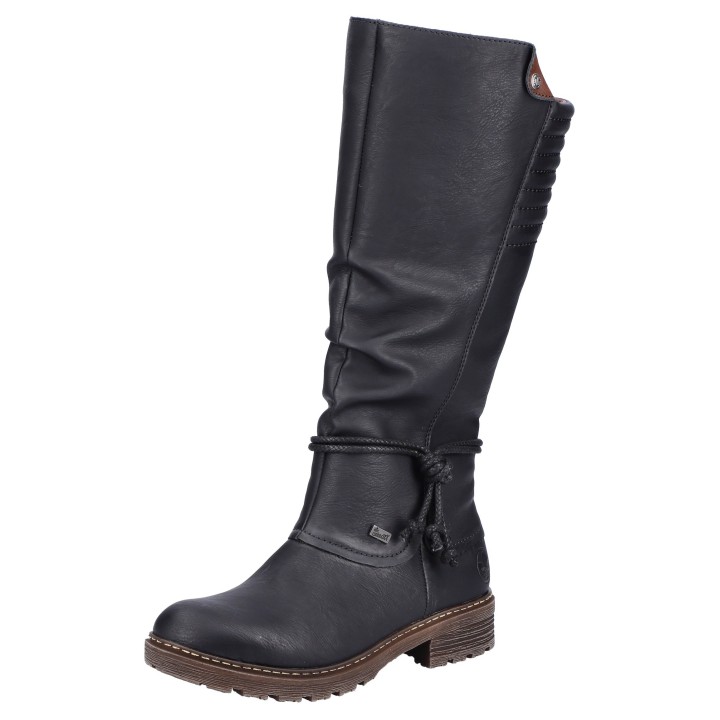 Rieker Winterstiefel, Langschaftstiefel, Blockabsatz, mit Rieker-TEX-Membran
