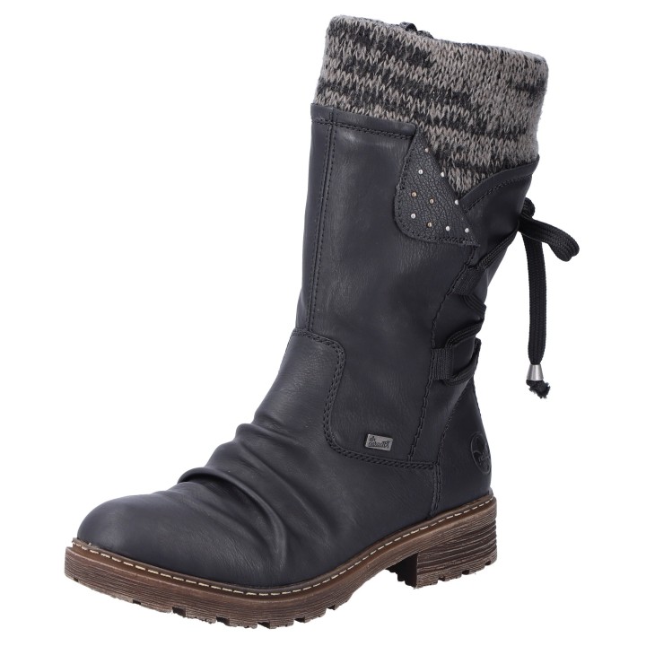 Rieker Winterstiefel, Winterboots, Profilsohle, Warmfutter, mit Rieker-TEX