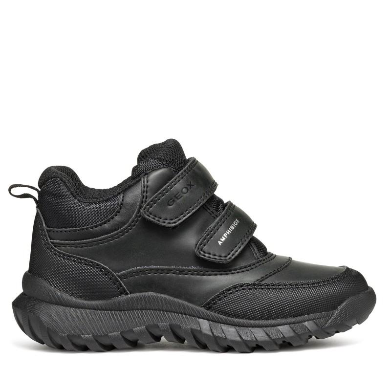 Schnürschuhe Geox J Simbyos Boy B Abx J46L0B 0MEFU C9999 M Schwarz