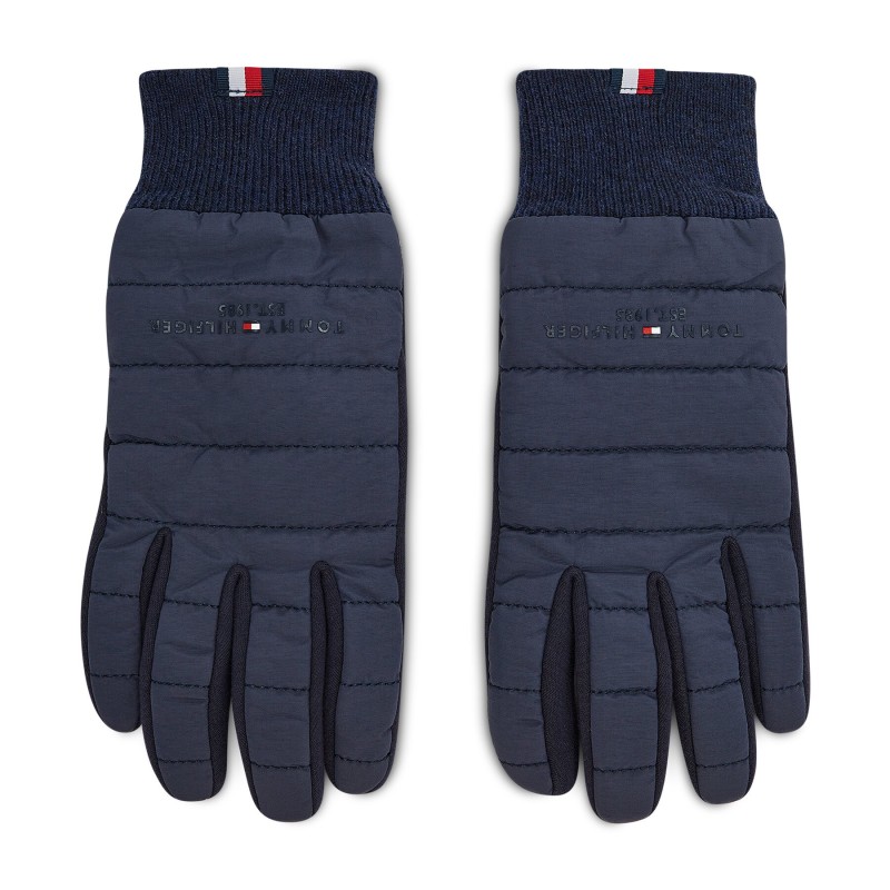 Herrenhandschuhe Tommy Hilfiger Th Established Mix Nylon Gloves AM0AM07884 Dunkelblau