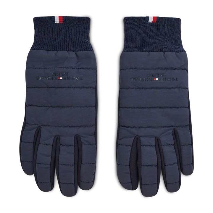 Herrenhandschuhe Tommy Hilfiger Th Established Mix Nylon Gloves AM0AM07884 Dunkelblau