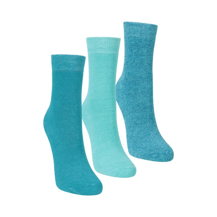 Outdoor Kindersocken - 3er Pack - Hell Blau