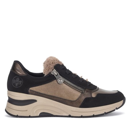 Halbschuhe Rieker N9301-90 Schwarz