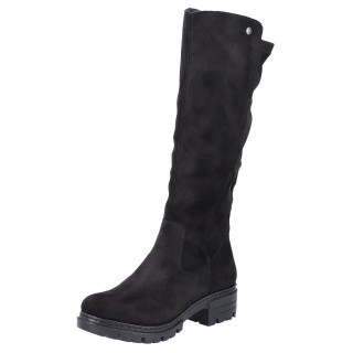 Rieker Winterstiefel, Langschaftstiefel, Blockabsatz, mit Stretch