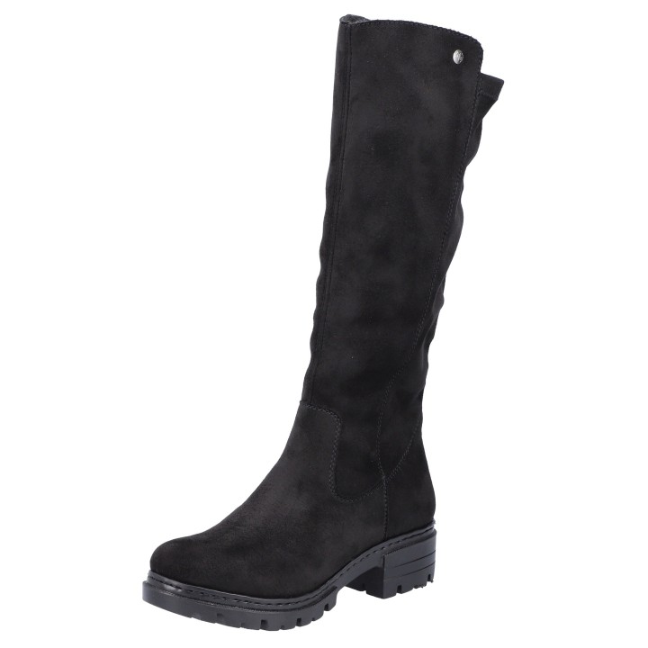 Rieker Winterstiefel, Langschaftstiefel, Blockabsatz, mit Stretch
