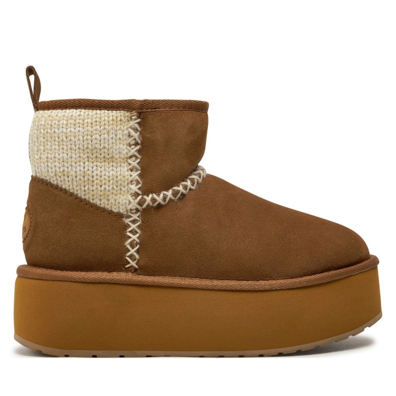 Schneeschuhe EMU Australia Stinger Knit Flatform W13143 Beige