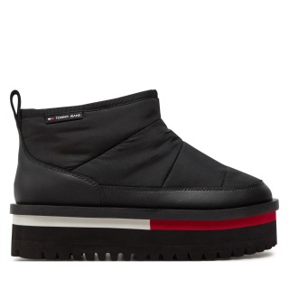 Schneeschuhe Tommy Jeans Tjw Nylon Flatform Boot Wl EN0EN02689 Schwarz