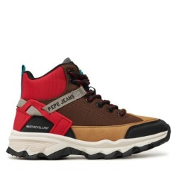 Schnürschuhe Pepe Jeans Peal Earth B PBS50104 Braun