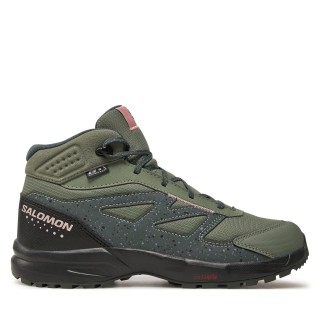 Trekkingschuhe Salomon Outway Mid Climasalomon™ Waterproof L47561700 Grün