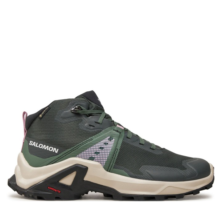 Trekkingschuhe Salomon X Raise Mid Gore-Tex L47458100 Grün