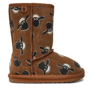 Schneeschuhe EMU Australia Shaun The Sheep Print K13107 Braun