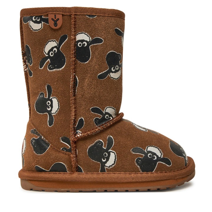 Schneeschuhe EMU Australia Shaun The Sheep Print K13107 Braun