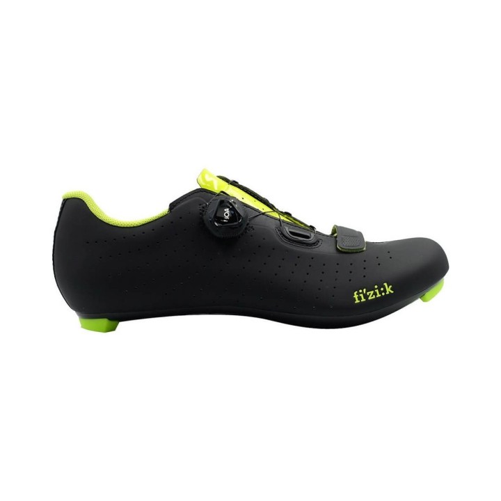 Fizik Tempo R5 Overcurve Schuhe Schwarz Gelb Fluor, Größe 44 - EUR