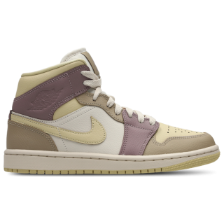 Jordan 1 Mid Damen Schuhe - Beige - Größe: 42 - Polyester - Foot Locker
