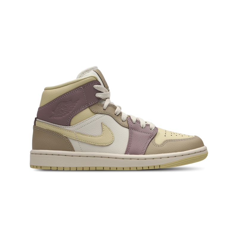 Jordan 1 Mid Damen Schuhe - Beige - Größe: 42 - Polyester - Foot Locker