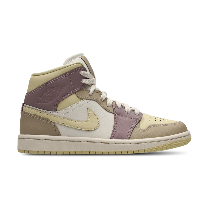 Jordan 1 Mid Damen Schuhe - Beige - Größe: 42 - Polyester - Foot Locker