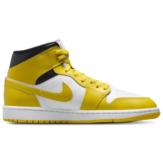 Jordan 1 Mid Damen Schuhe - Weiß - Größe: 43 - Leder - Foot Locker
