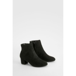 Basic Stiefeletten Mit Blockabsatz - Black - 38, Black